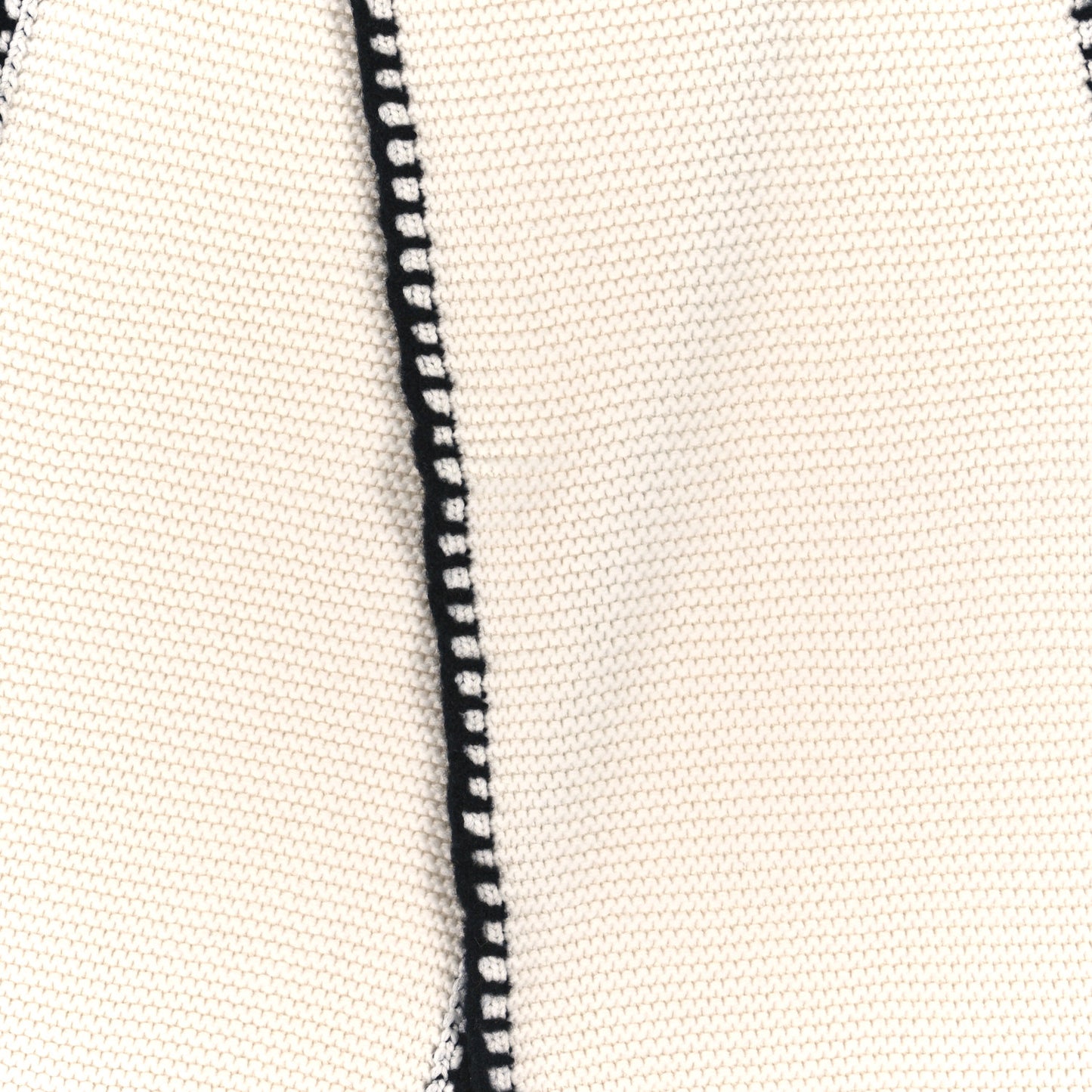 Cashmere Silk CC Knitted Scarf Black White
