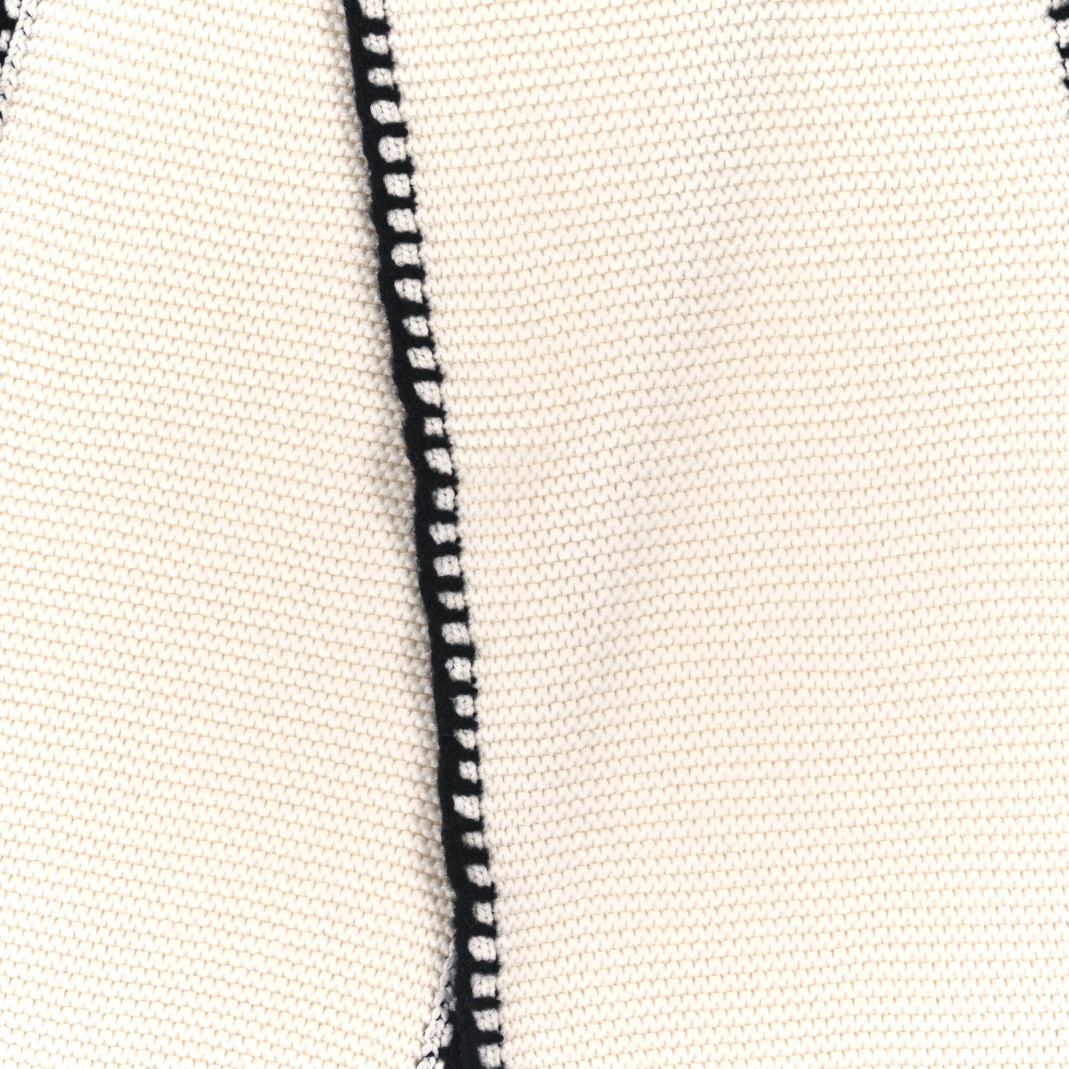Chanel Cashmere Silk CC Knitted Scarf Black White 4 of 4