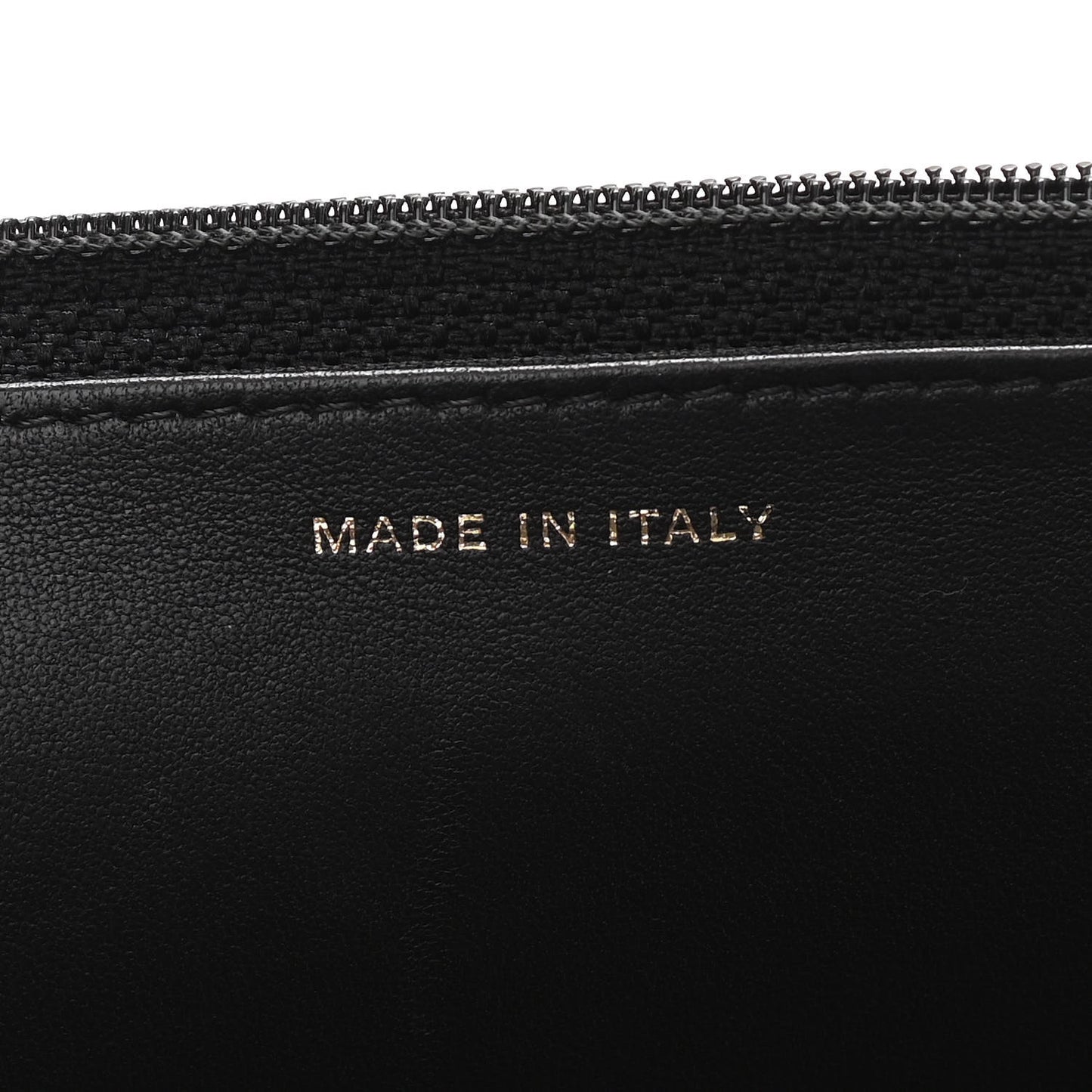 Lambskin Camellia Embossed Wallet On Chain WOC Black Gold