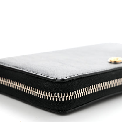 Gucci Vintage Calfskin Interlocking G Zip Wallet Black 10 of 12