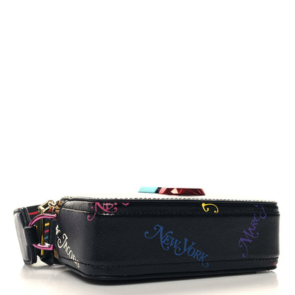 Marc Jacobs X New York Magazine Saffiano Small Snapshot Camera Bag Black Multicolor 4 of 10