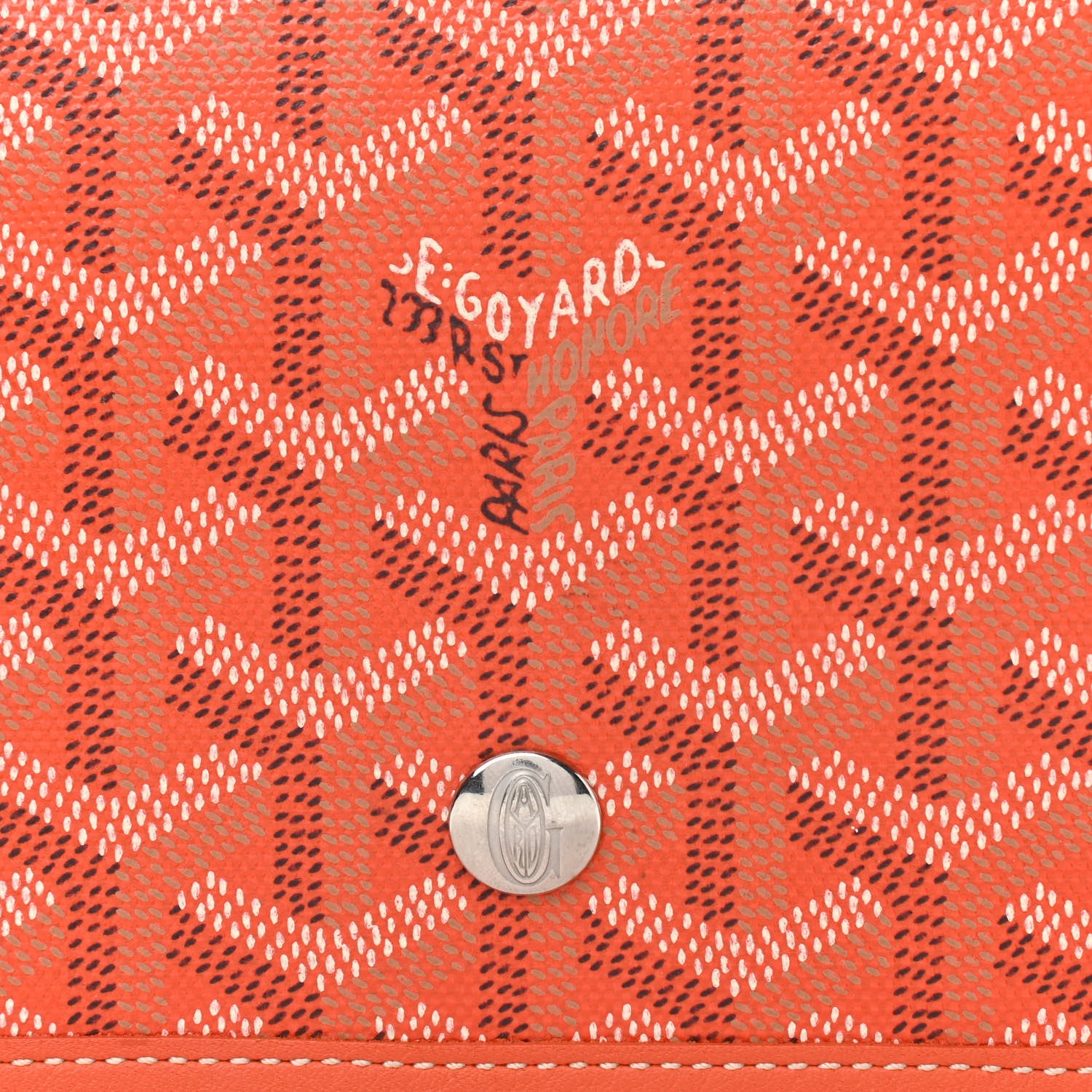 Goyard Goyardine Plumet Wallet Clutch Orange 11 of 11