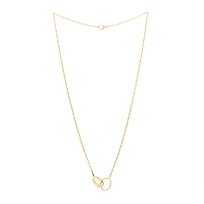 Cartier 18K Yellow Gold Interlocking LOVE Necklace 3 of 6