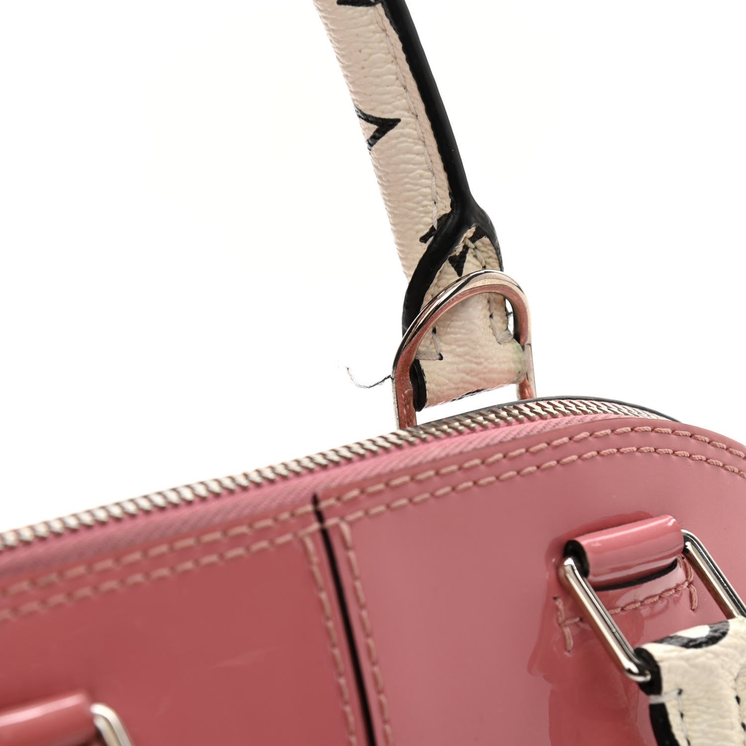 Louis Vuitton Patent Monogram Alma BB Rose Blush 11 of 19