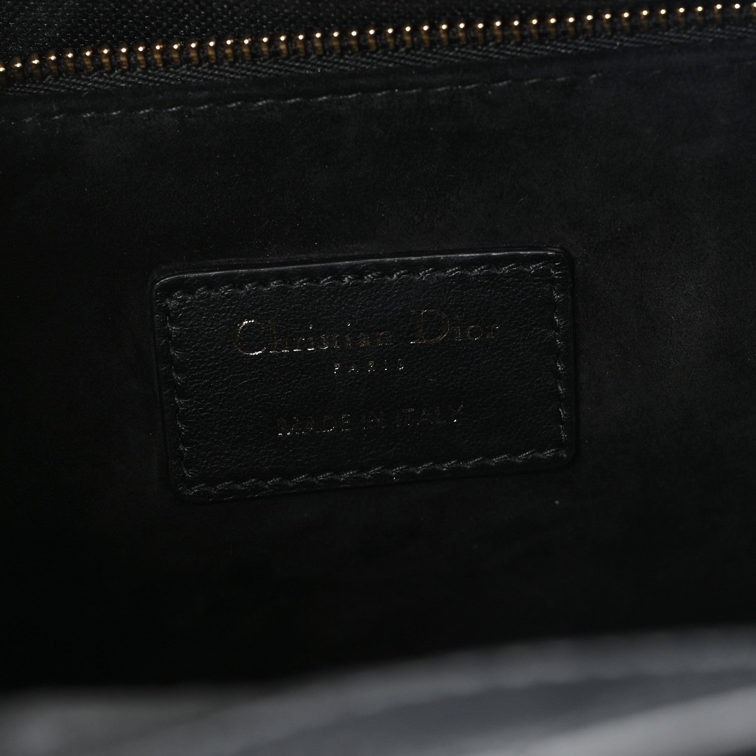 Christian Dior Calfskin Macro Cannage Medium Book Tote Black 5 of 9