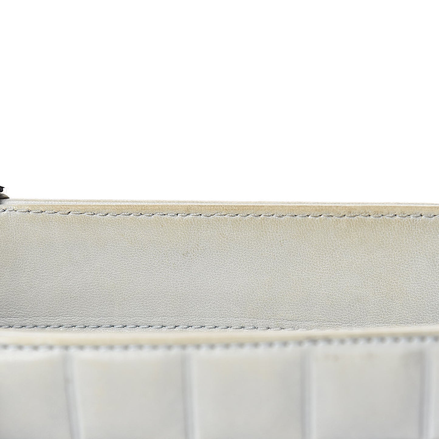 Lambskin Chocolate Bar Quilted Small Shoulder Bag Light Blue