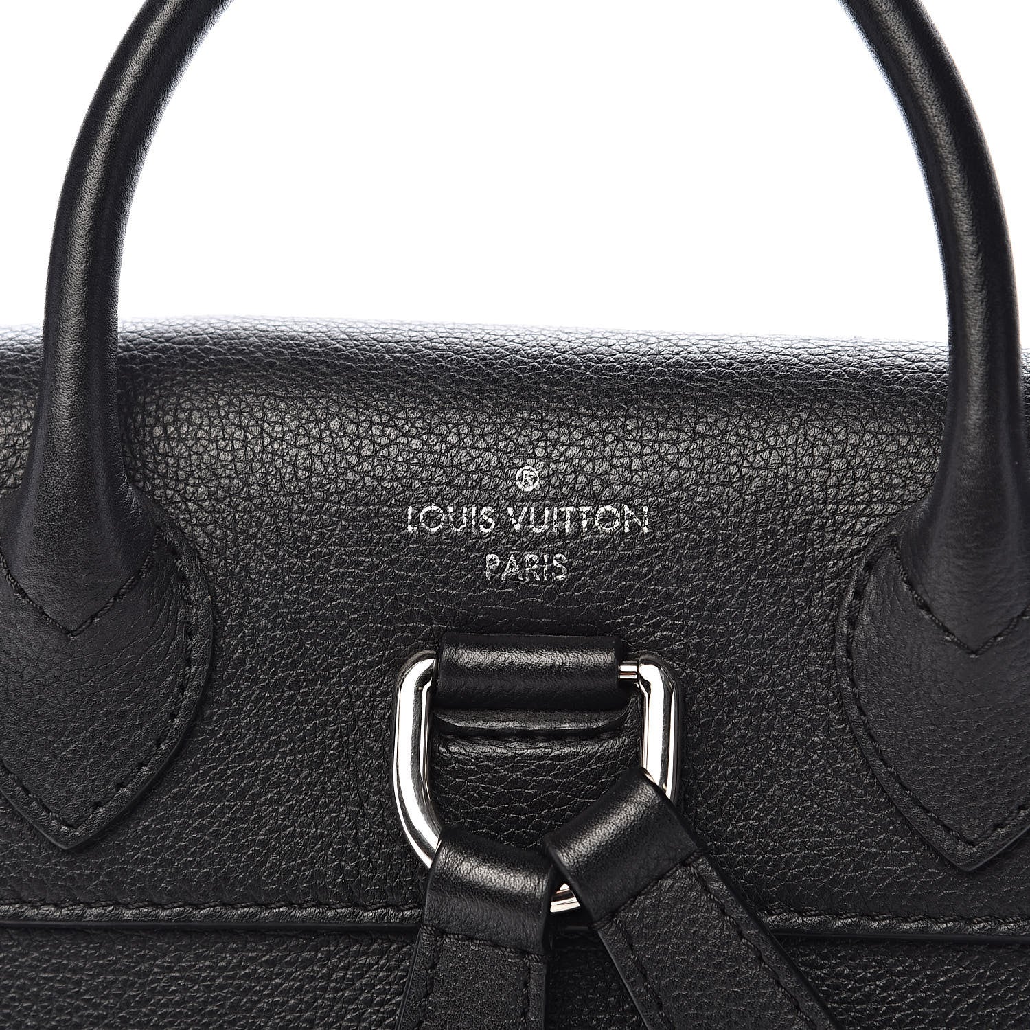 Louis Vuitton Calfskin Lockme Backpack Black 7 of 10