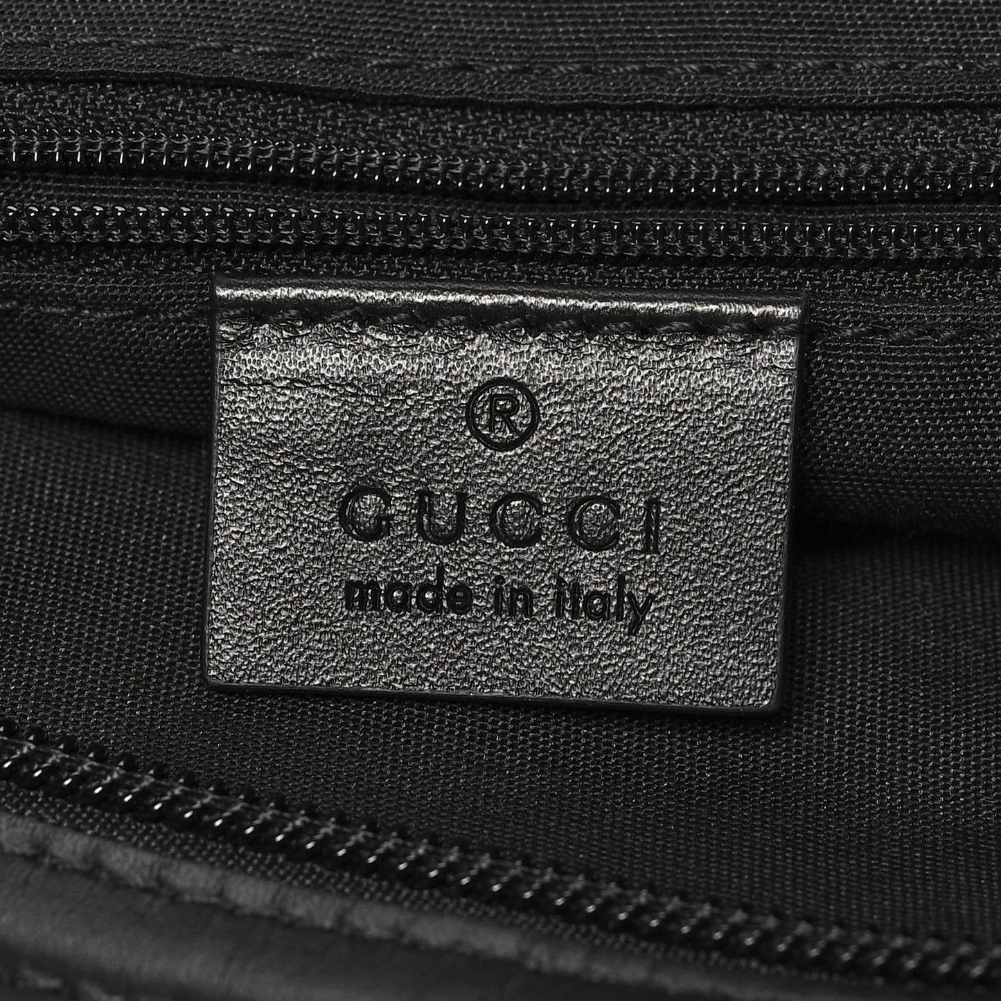 GG Monogram Web Flat Messenger Bag Black