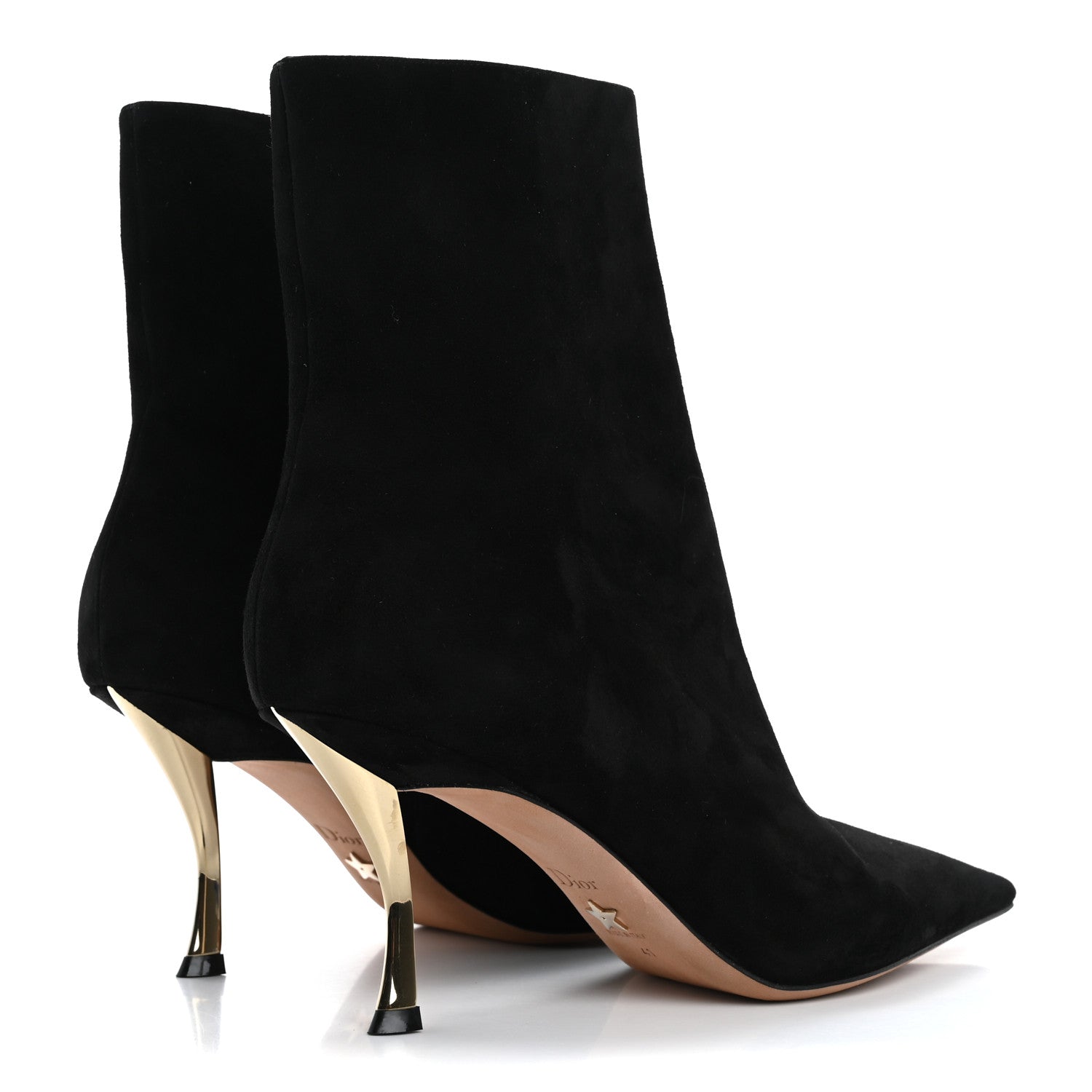 Christian Dior Suede D-Fame Ankle Boots 41 Black 5 of 9
