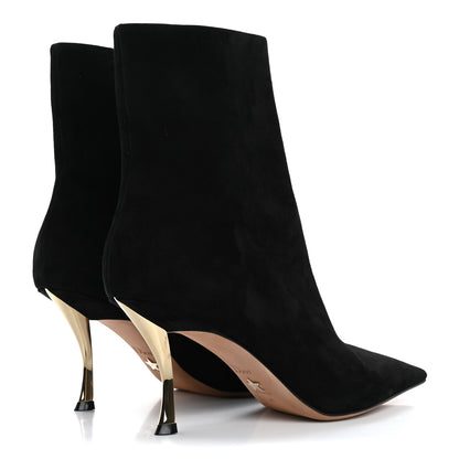 Christian Dior Suede D-Fame Ankle Boots 41 Black 5 of 9