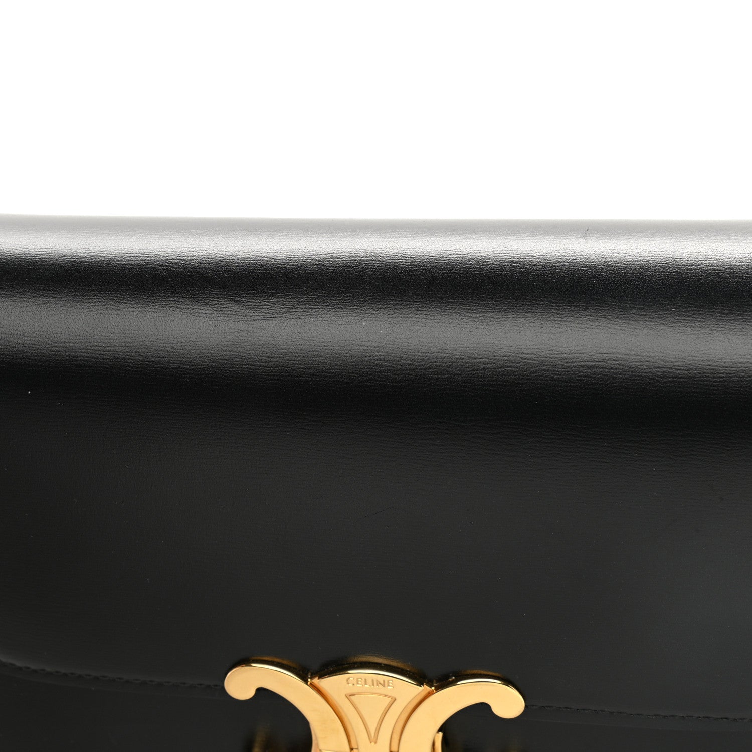 Celine Shiny Calfskin Small Triomphe Black 12 of 12