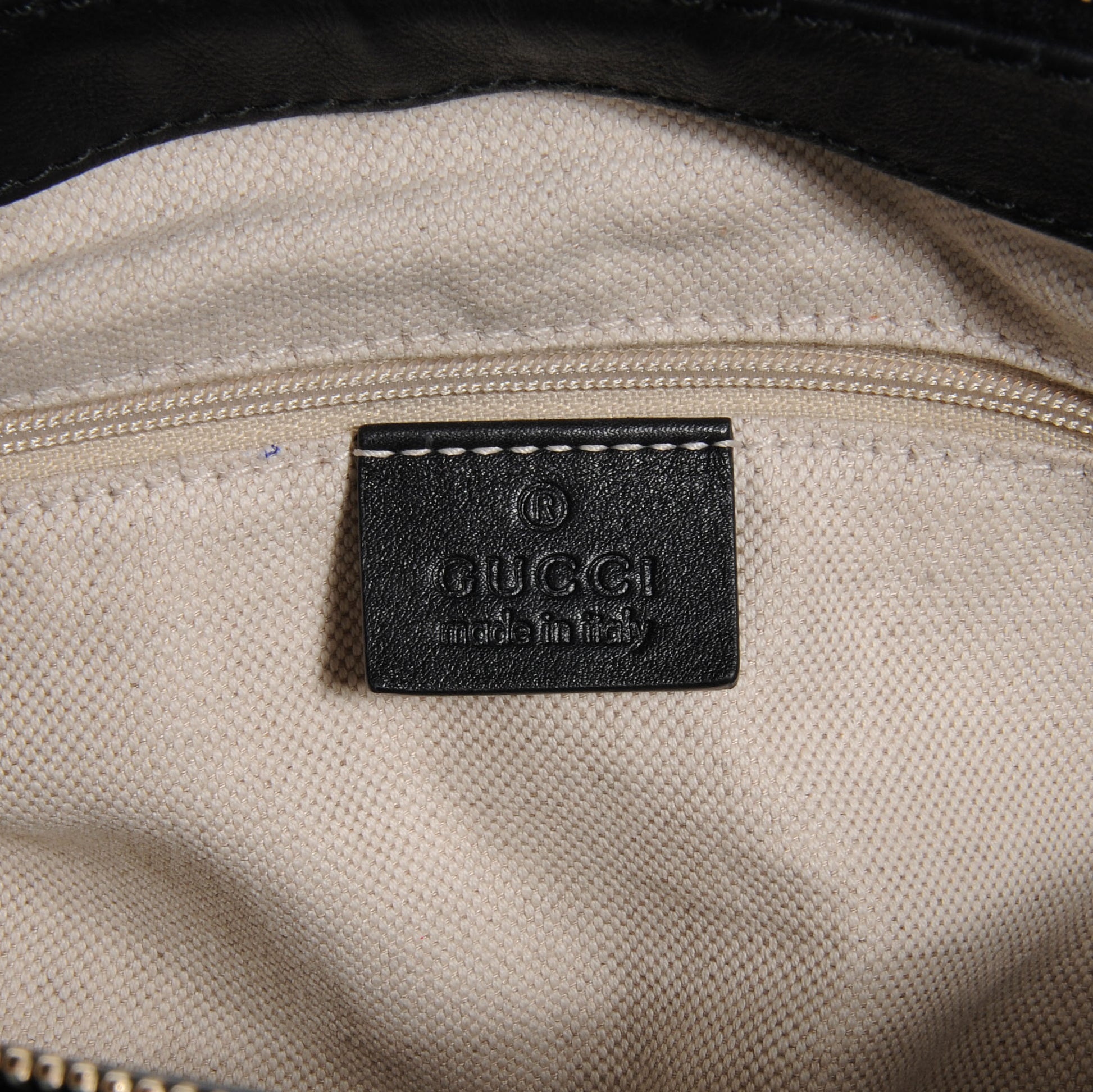Gucci Guccissima Medium Sukey Top Handle Bag Black 8 of 9