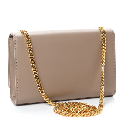Saint Laurent Smooth Calfskin Small Classic Monogram Kate Tassel Satchel Dark Beige 3 of 12
