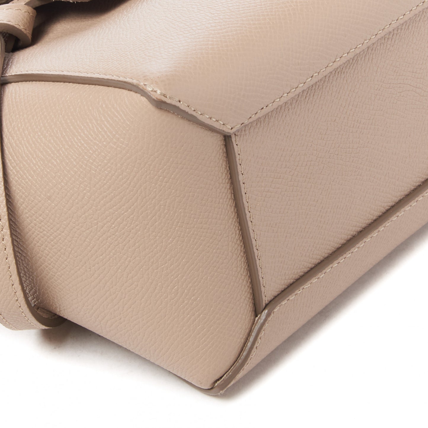 Grained Calfskin Nano Belt Bag Light Taupe