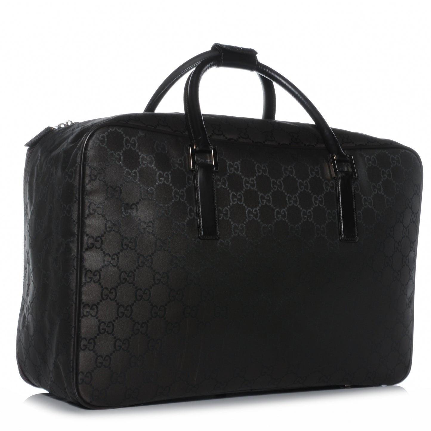 Nylon Monogram Small Lightweight Suitcase Luggage Brown