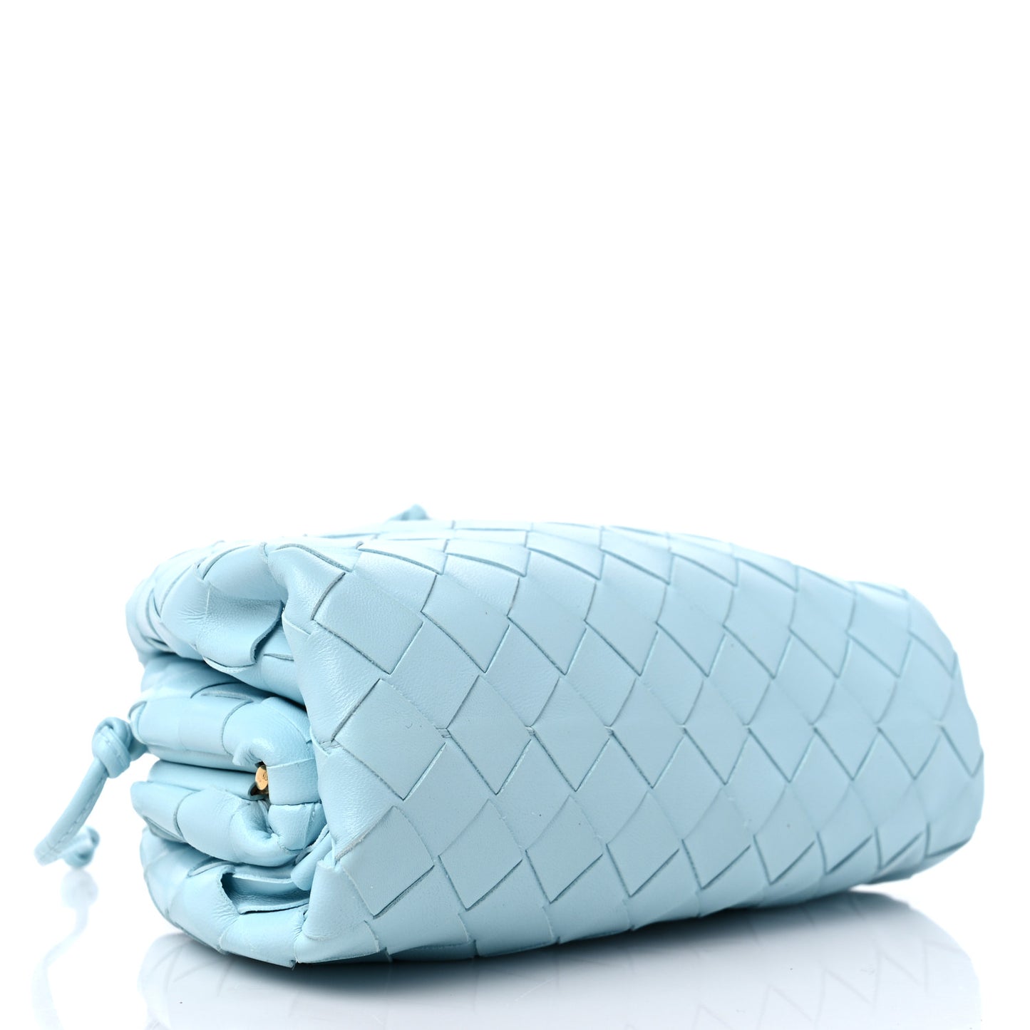 Nappa Intrecciato The Mini Pouch Topazio Silver