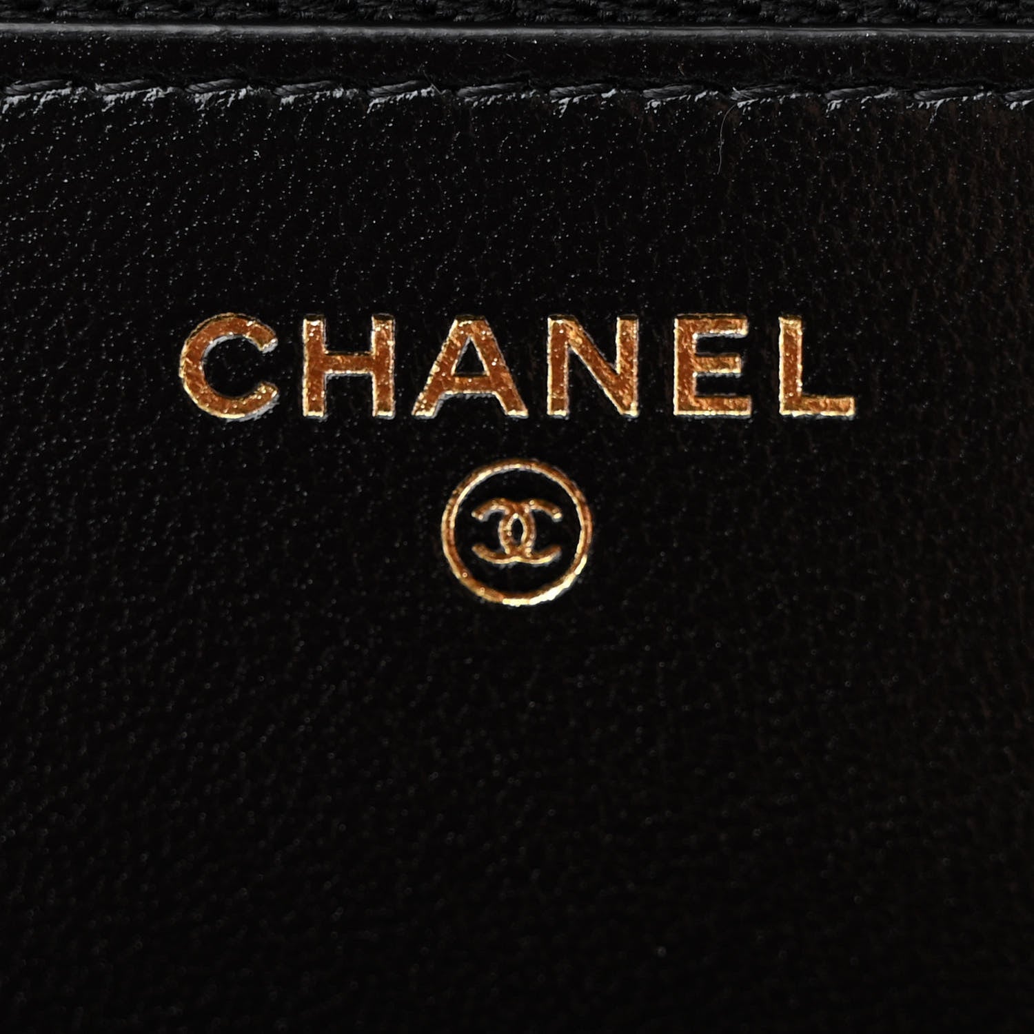 Chanel Shiny Lambskin Quilted Golden Links Wallet On Chain WOC Black 6 of 11