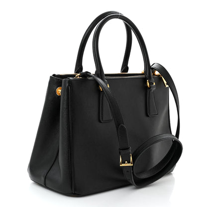 Prada Saffiano Medium Galleria Double Zip Tote Black 3 of 10