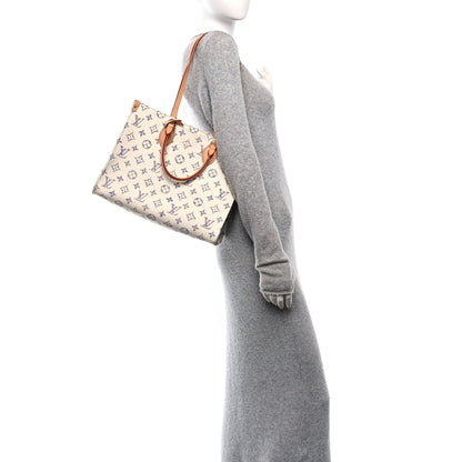 Louis Vuitton Monogram Jacquard Nautical Onthego MM Multicolor Beige 3 of 11