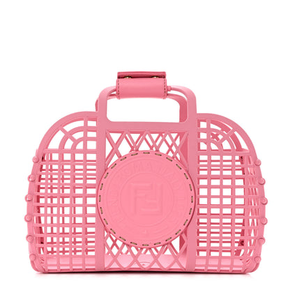 Fendi Recycled Plastic Vitello Liberty Matte Small Fendi Basket Rosa 1 of 10