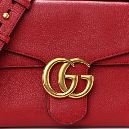 Gucci Cellarius Calfskin GG Marmont Shoulder Bag Vulcanic Red 8 of 11
