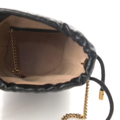 Gucci Calfskin Matelasse Mini GG Marmont 2.0 Bucket Bag Black 5 of 10