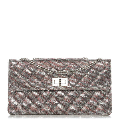 Chanel Crystal Quilted Mademoiselle Reissue 2.55 Flap Silver 1 of 7