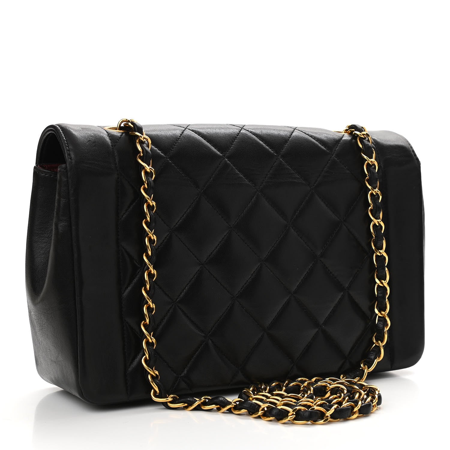 Chanel Lambskin Quilted Medium Single Flap Black 3 of 12
