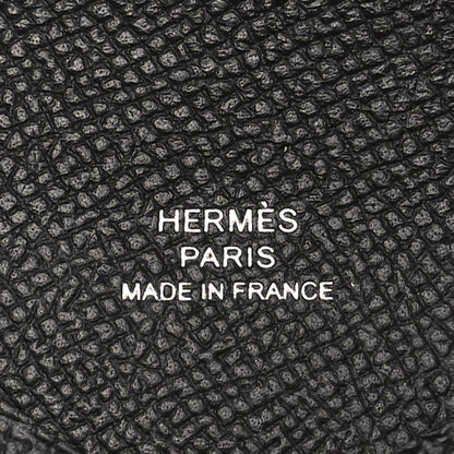 Hermes Epsom Calvi Card Case Black 6 of 9