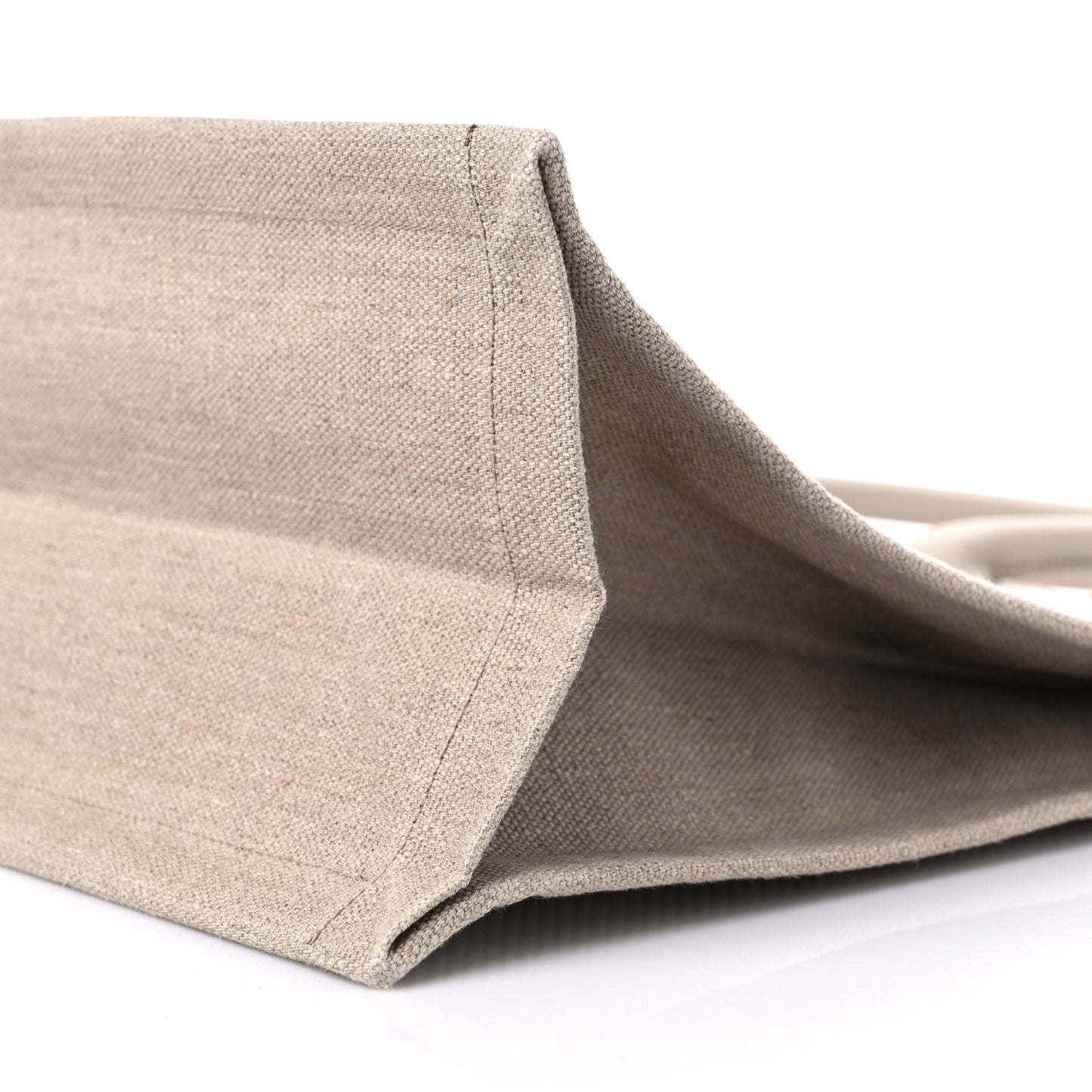 Linen Calfskin Rive Gauche Tote Beige Sea Salt