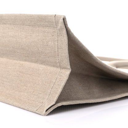 Saint Laurent Linen Calfskin Rive Gauche Tote Beige Sea Salt 9 of 9