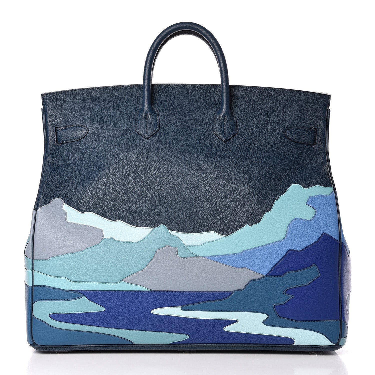 Hermes Togo HAC Endless Road Birkin 50 Bleu de Prusse 4 of 11