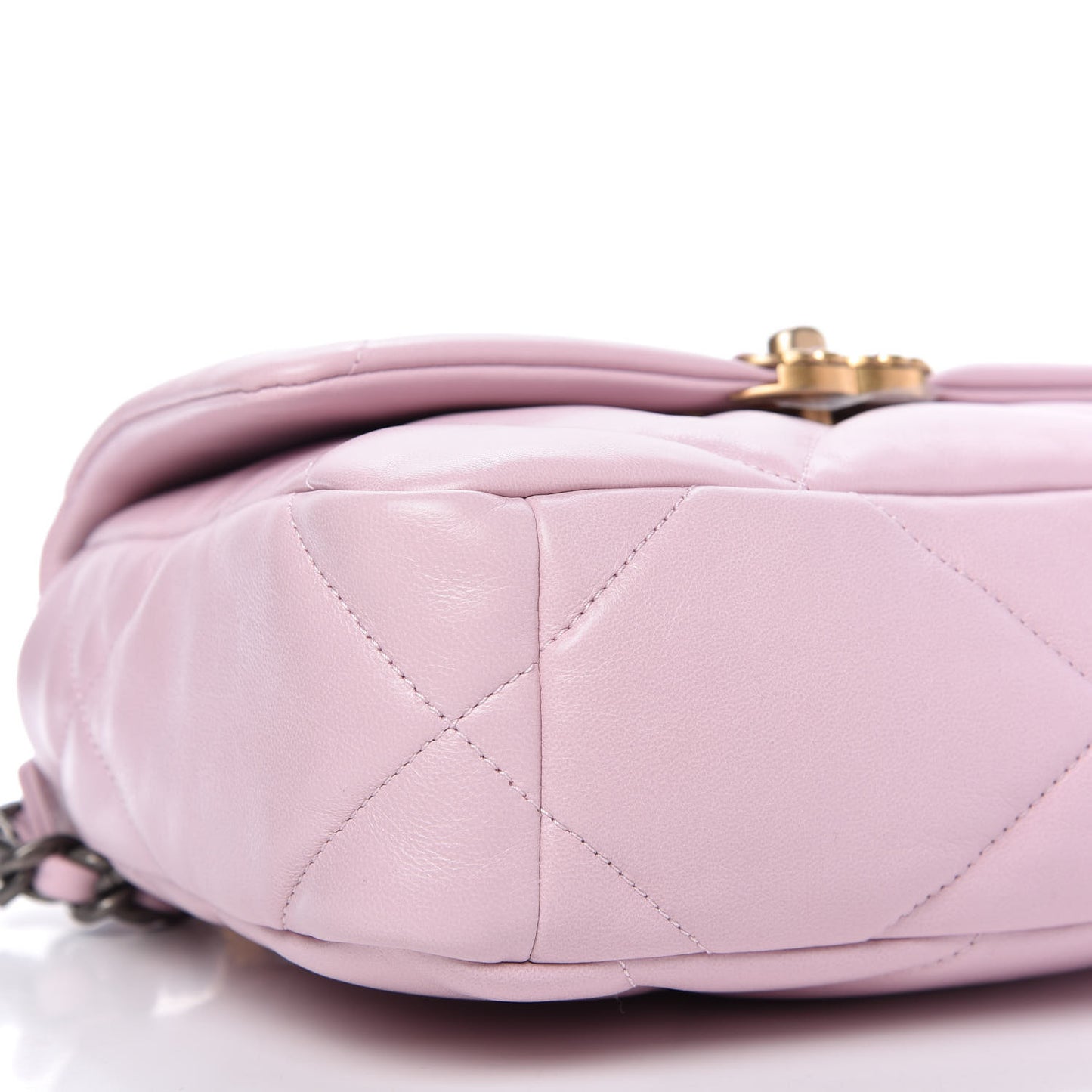 Lambskin Quilted Medium Chanel 19 Flap Light Pink