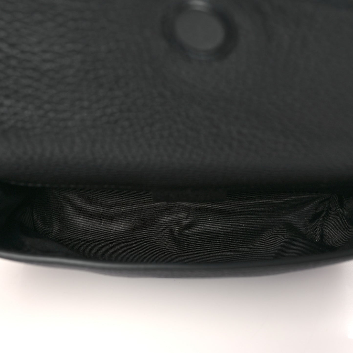 Pebbled Calfskin Soho Flap Belt Bag Black