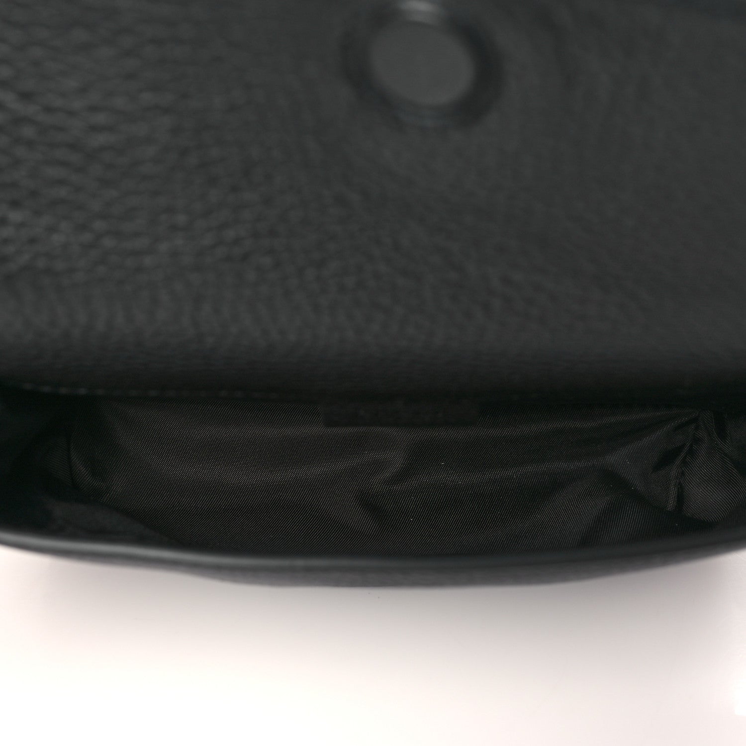Gucci Pebbled Calfskin Soho Flap Belt Bag Black 5 of 9