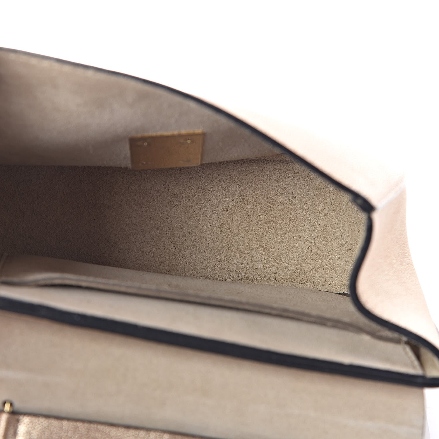 Chloe Metallic Goatskin Mini Drew Shoulder Bag Abstract Gold 5 of 9