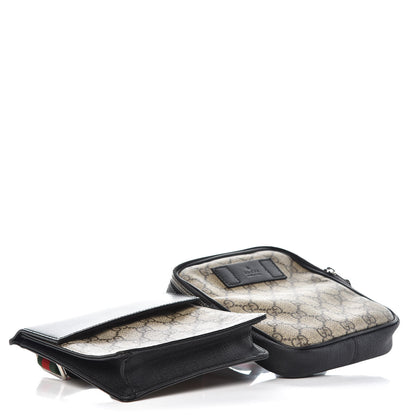Gucci GG Supreme Monogram Web Belt Bag Black 4 of 9
