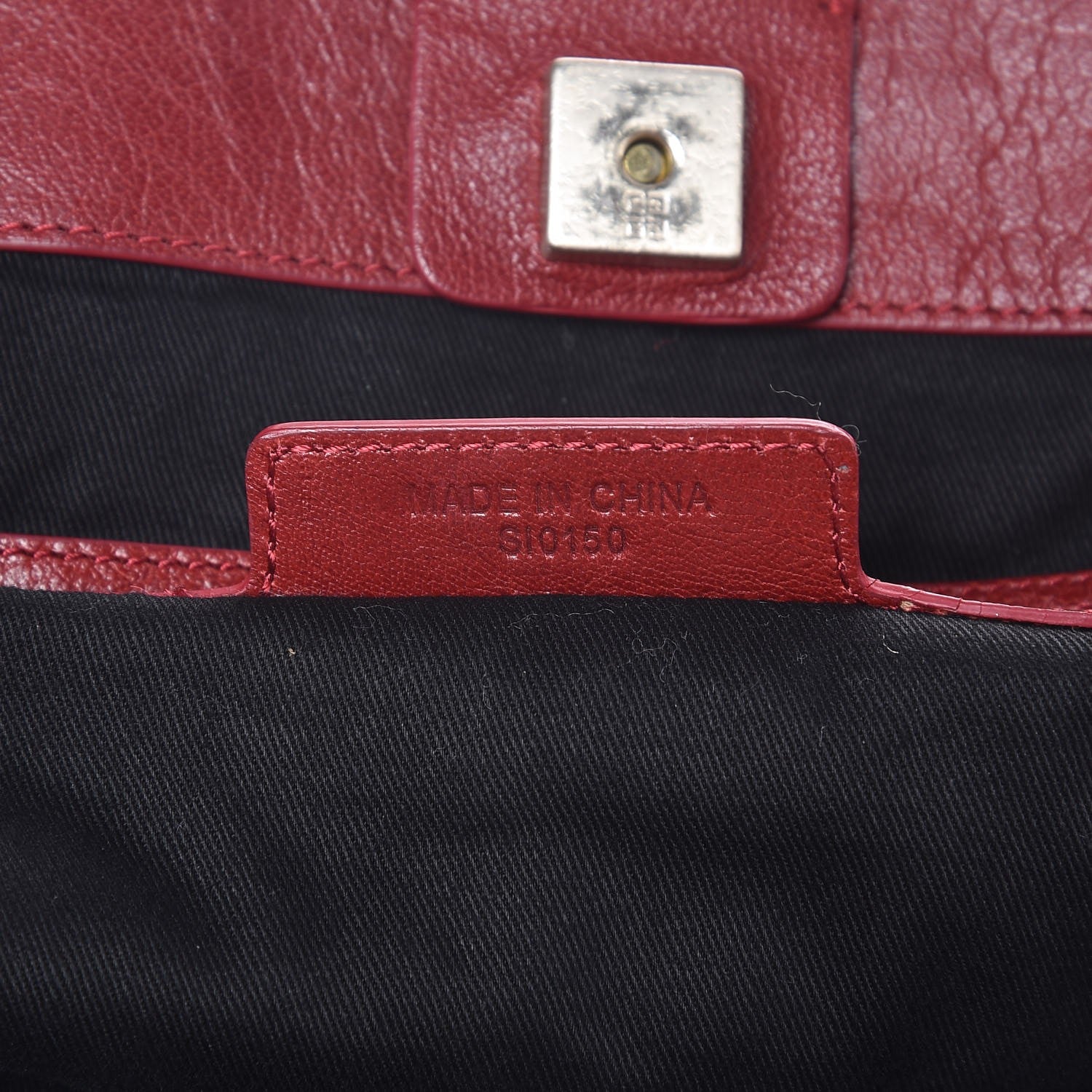 Givenchy Calfskin Foldover Tote Red 6 of 9