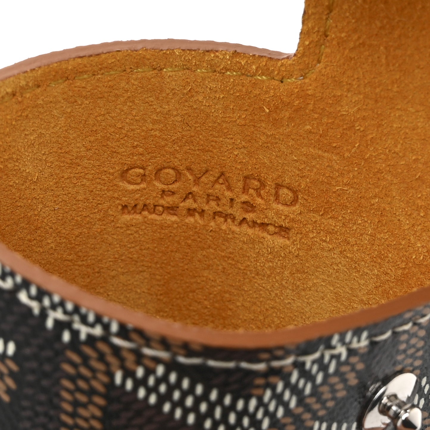 Goyardine Montmartre Glasses Case Black Gold