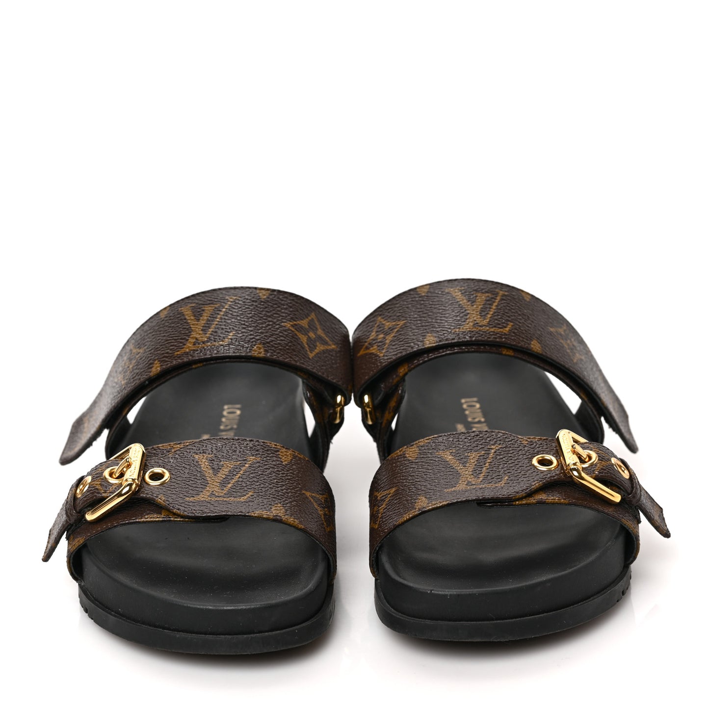 Monogram Bom Dia Mule Sandals 35 Black