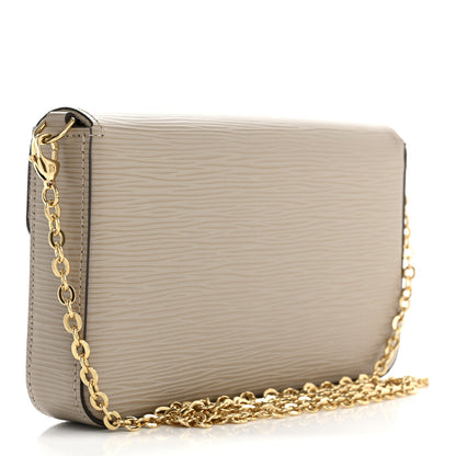 Louis Vuitton Epi Felicie Pochette Chain Wallet Galet 4 of 12