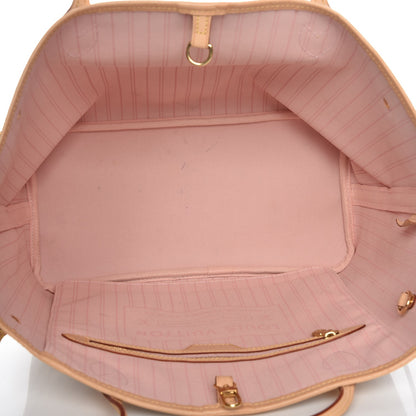 Louis Vuitton Damier Azur Neo Neverfull MM Rose Ballerine 5 of 11