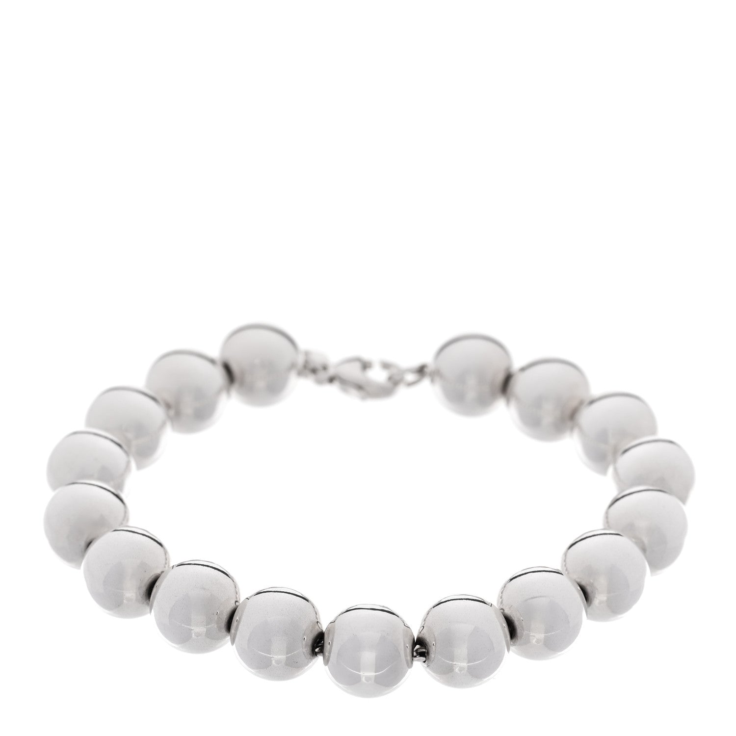 Tiffany Sterling Silver 10mm HardWear Ball Bracelet 1 of 4