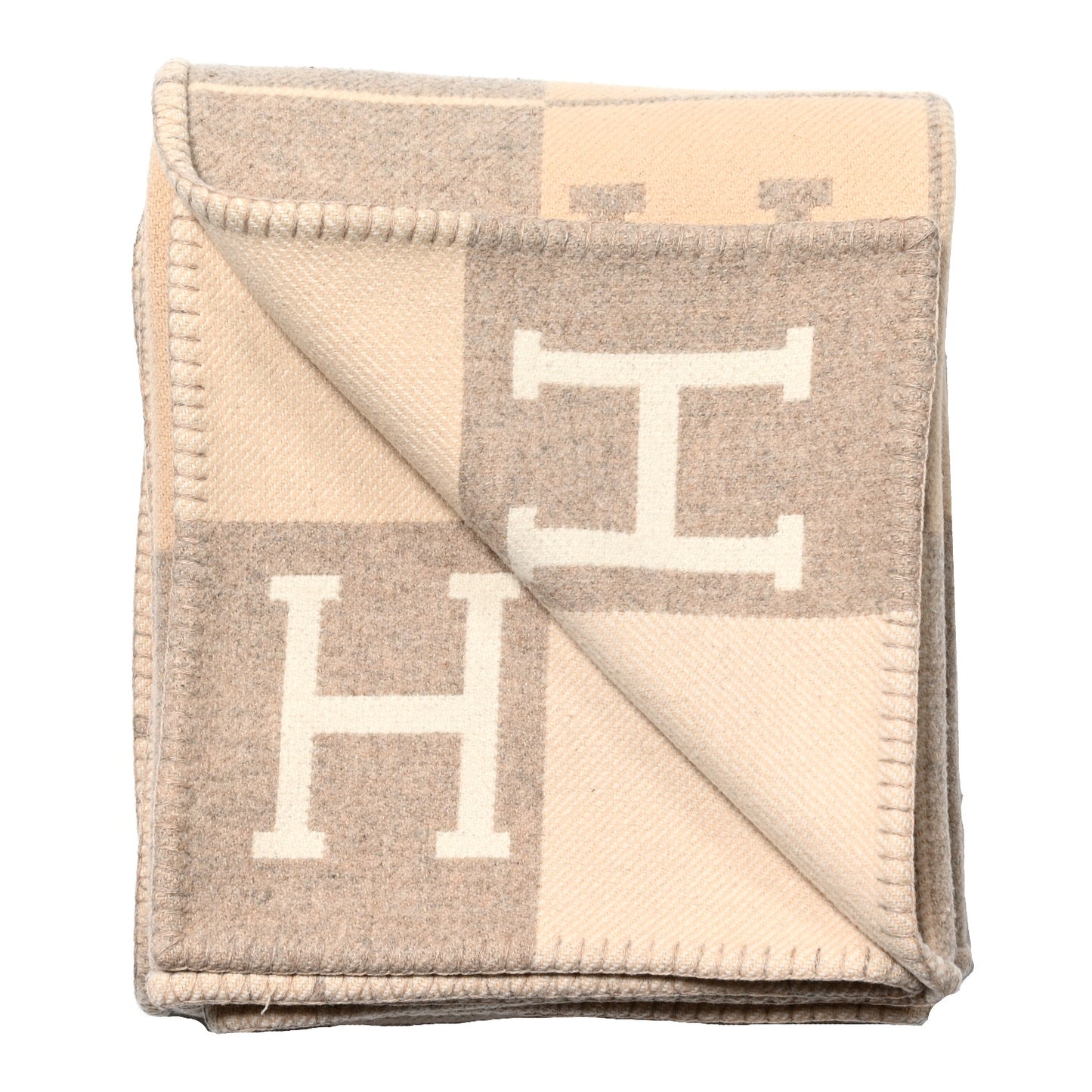 Wool Cashmere Avalon III Blanket Coco Camomille