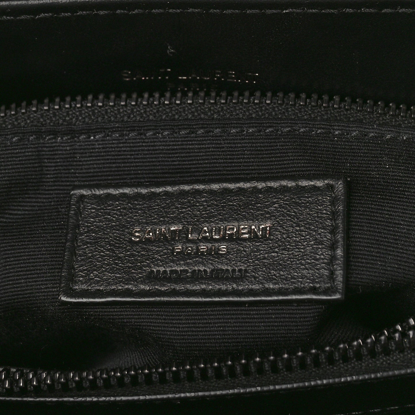 Calfskin Y Quilted Monogram Monochrome Medium Loulou Chain Satchel Black