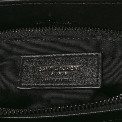 Saint Laurent Calfskin Y Quilted Monogram Monochrome Medium Loulou Chain Satchel Black 7 of 9