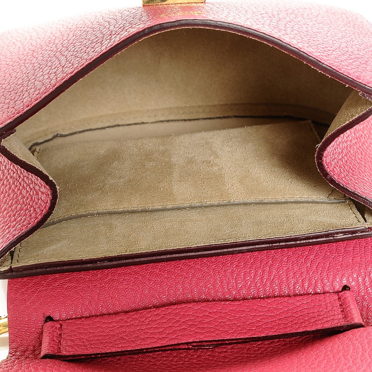 Grained Lambskin Mini Drew Shoulder Bag Dreamy Pink