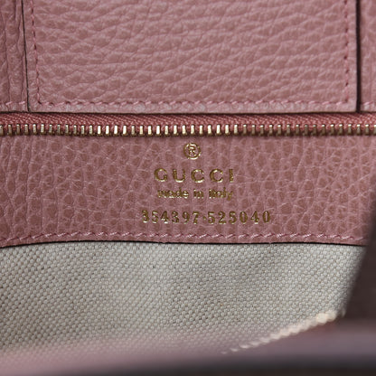Gucci Dollar Calfskin Medium Swing Tote Grey Field Soft Pink 6 of 9