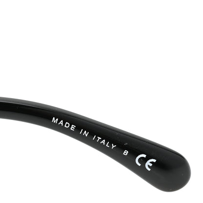 Chanel Acetate Strass Polarized Square Sunglasses 5422-B Black White 6 of 8
