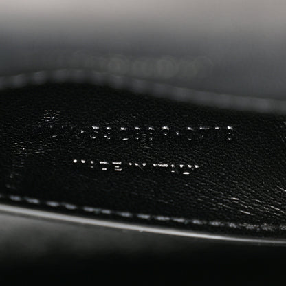 Saint Laurent Calfskin Crystal Studded Small Classic Monogram Kate Tassel Satchel Black 6 of 10